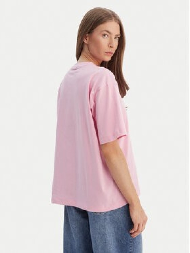 Guess Jeans T-Shirt W6RI20 K8HM0 Różowy Oversize