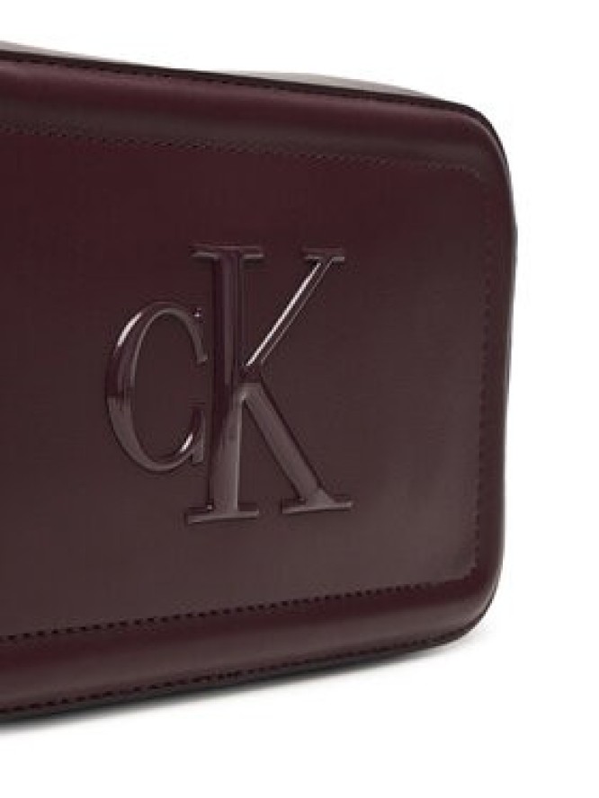 Calvin Klein Torebka Bold Ck Camera Bag LV04F3220G Bordowy