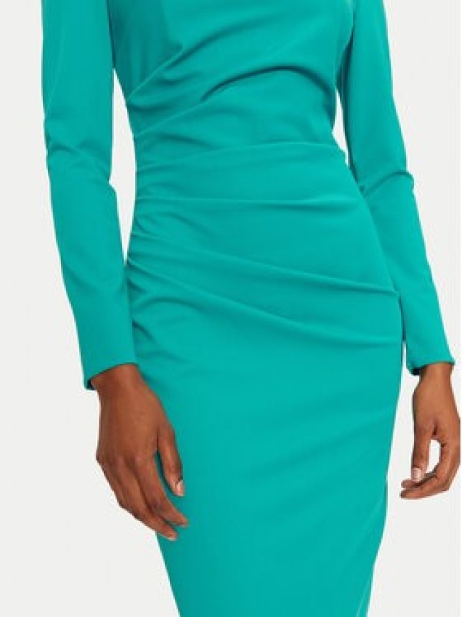 Rinascimento Sukienka koktajlowa 1000769356287 Zielony Regular Fit
