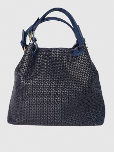 Victor & Hugo Paris Skórzana torebka "Reina" w kolorze granatowym - 33 x 31 x 16 cm rozmiar: onesize