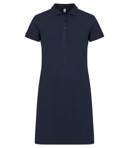 clique Sukienka polo Marietta 100% bawełna – Dark Navy, prosty krój