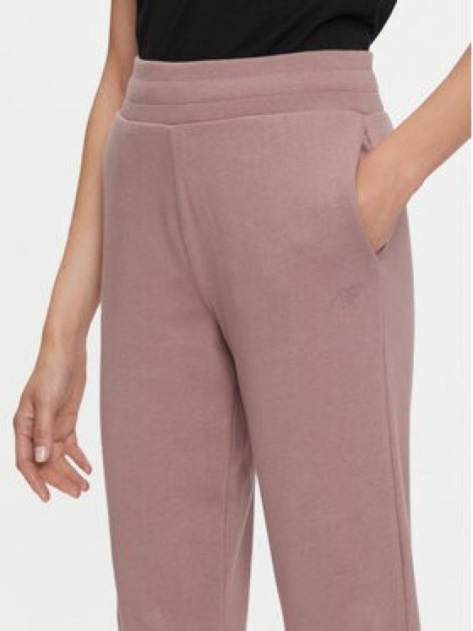 4F Spodnie dresowe 4FWMM00TTROF0945 Beżowy Regular Fit