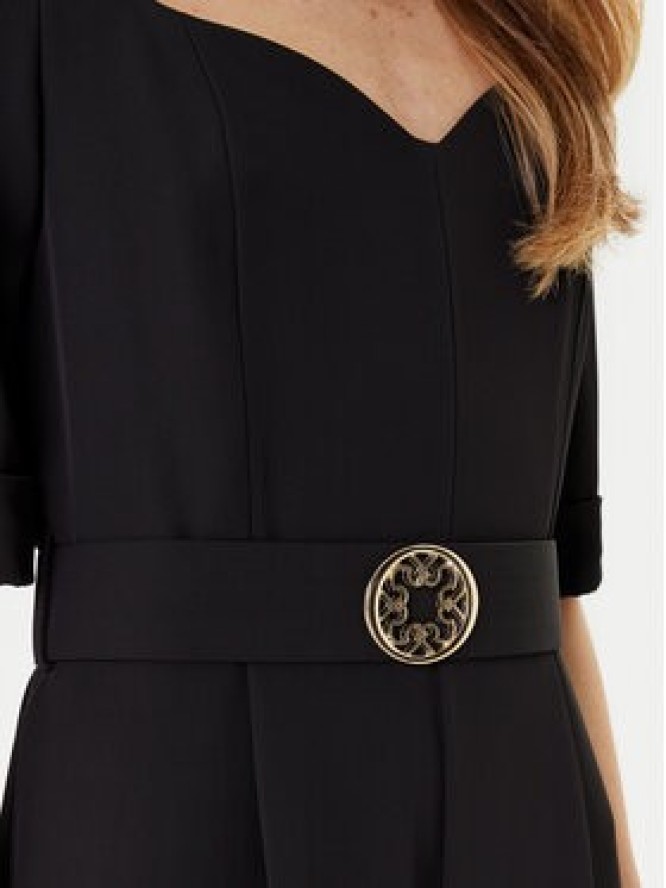 Rinascimento Kombinezon CFC0125323003 Czarny Wide Leg