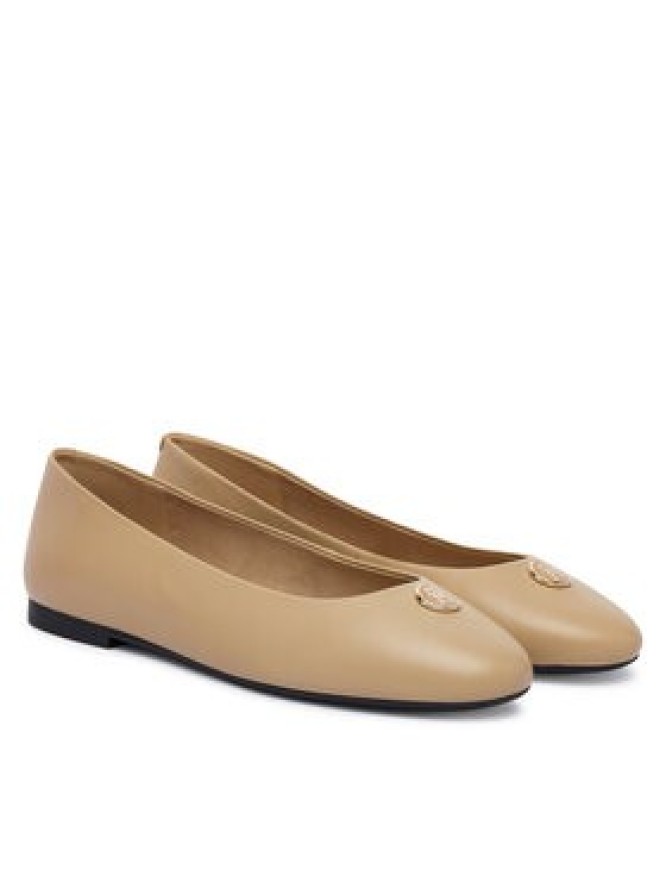 Tommy Hilfiger Baleriny Th Plate FW0FW09374 Beżowy