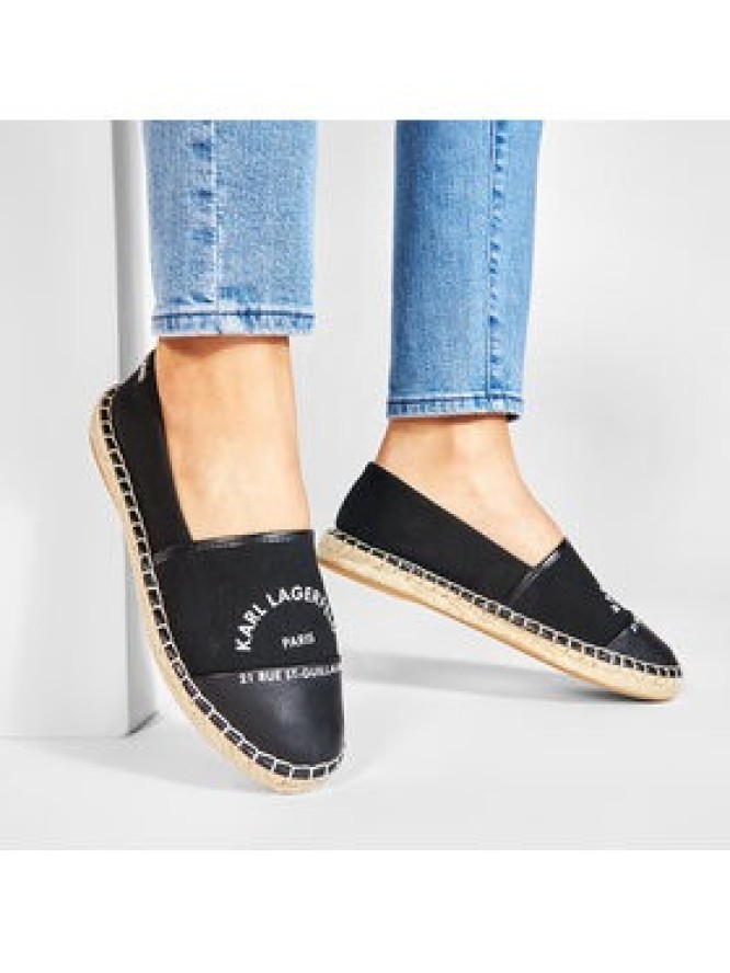KARL LAGERFELD Espadryle KL80108 Czarny
