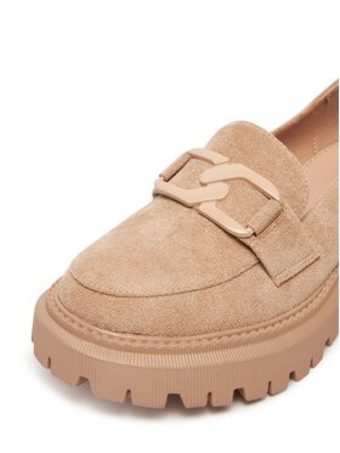 DeeZee Loafersy LE601-5 Beżowy