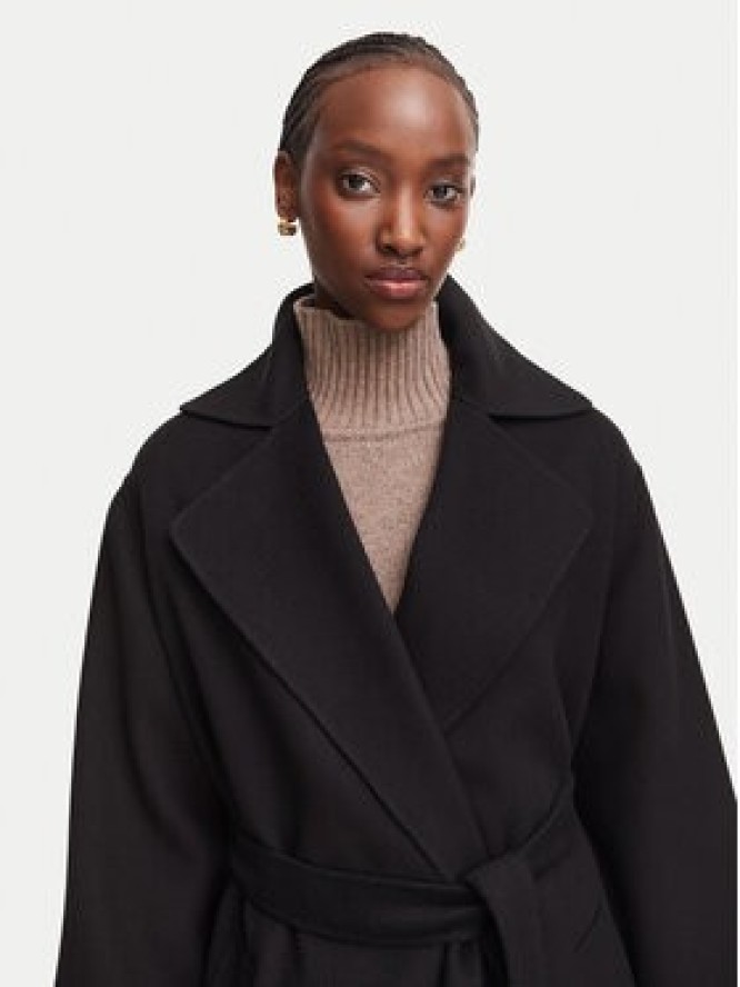 Weekend Max Mara Płaszcz wełniany Operoso 2625016011 Czarny Regular Fit