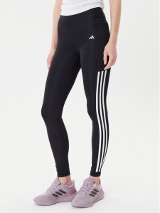 adidas Legginsy Optime 3-Stripes IT9105 Czarny Slim Fit