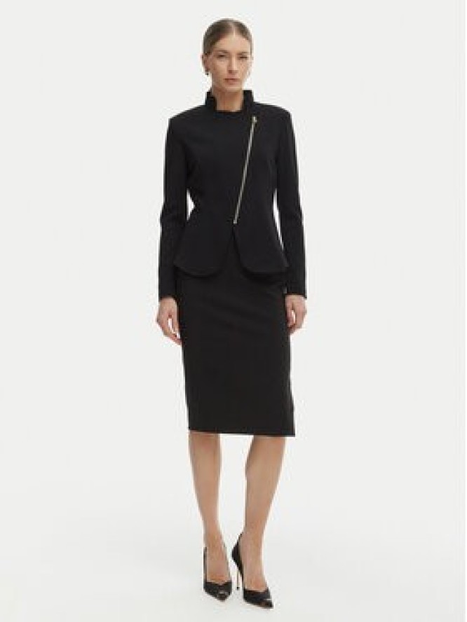 Rinascimento Marynarka CFC0127901003 Czarny Slim Fit