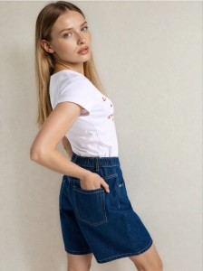 Szorty bermudy jeansowe - niebieski