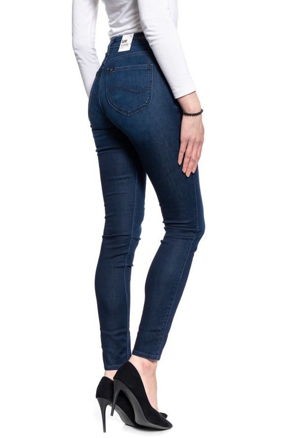 LEE SCARLETT HIGH DAMSKIE SPODNIE JEANSOWE CLEAN WHEATON L626RKEX 112140401