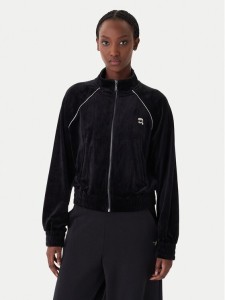 KARL LAGERFELD Bluza B1W20029 Czarny Regular Fit