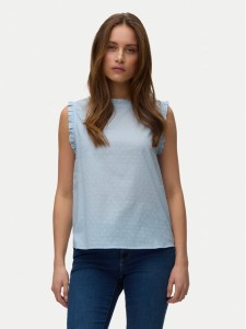 Vero Moda Top Trine 10342734 Niebieski jasny Regular Fit