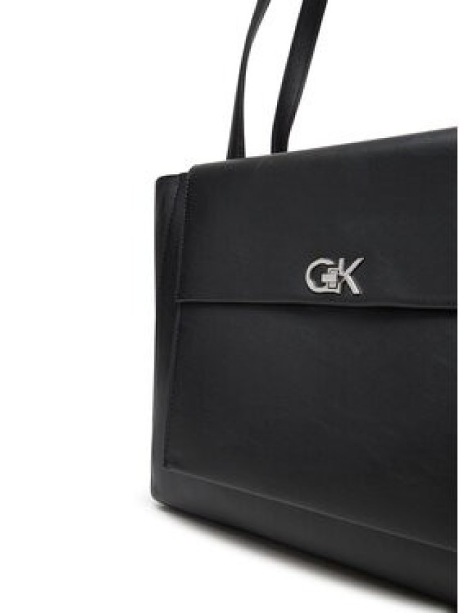 Calvin Klein Torebka Ck Re-Lock Medium Shopper LV04F3223G Czarny