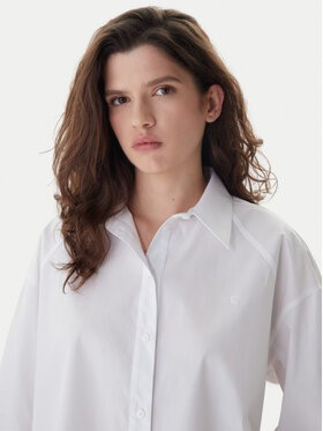 Calvin Klein Jeans Koszula LV047C141G Biały Boxy Fit