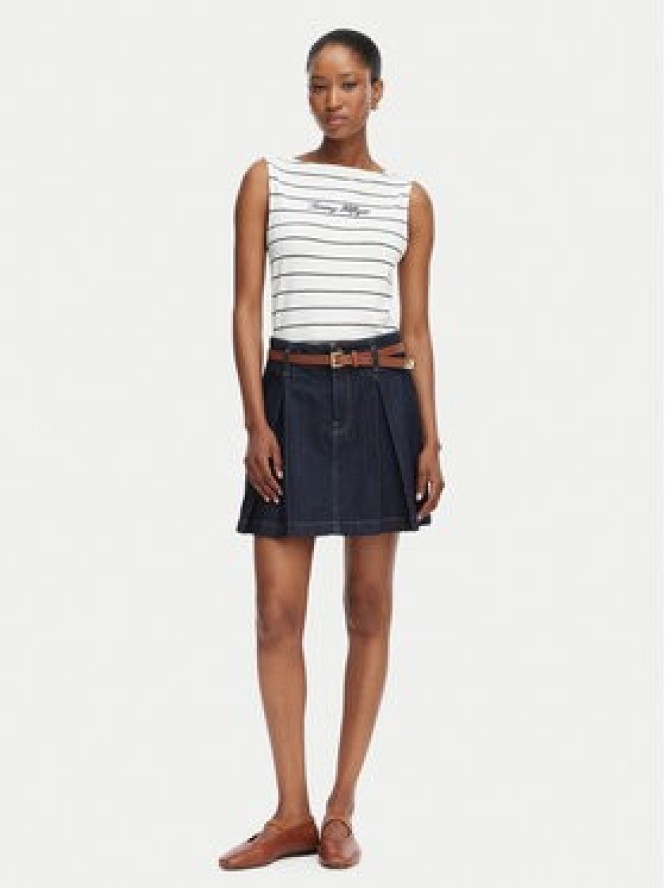Tommy Hilfiger Top Classic WW0WW50947 Biały Regular Fit