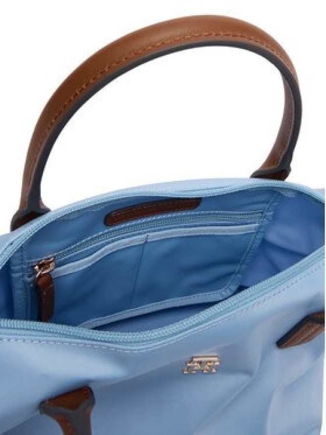Tommy Hilfiger Torebka Popette Mini Tote AW0AW17709 Błękitny