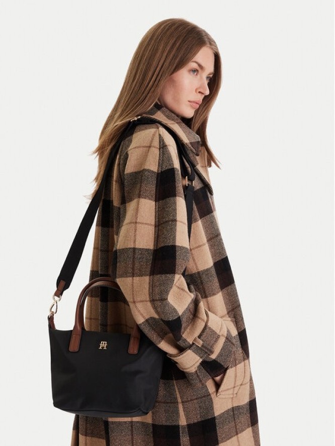 Tommy Hilfiger Torebka Popette Mini Tote AW0AW17709 Czarny