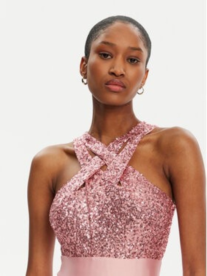 Rinascimento Sukienka wieczorowa CFC0122587003 Różowy Regular Fit