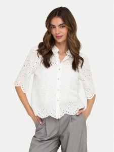 ONLY Koszula Valais 15351106 Kremowy Regular Fit