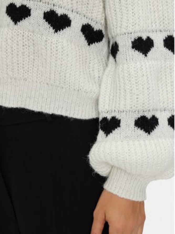 Pieces Sweter Nove 17152014 Écru Regular Fit