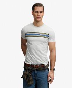 superdry Outdoor Stripe Logo Relaxed T-Shirt