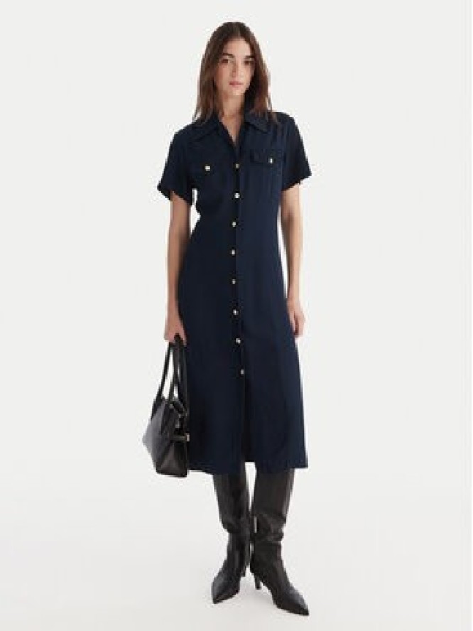 Tommy Hilfiger Sukienka koszulowa WW0WW45802 Granatowy Regular Fit