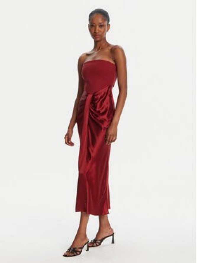 STAUD Sukienka koktajlowa Wayfaaring R24F2160PS Czerwony Slim Fit