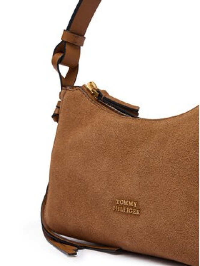 Tommy Hilfiger Torebka Th Statement Mini Should Bag Sue AW0AW18823 Brązowy
