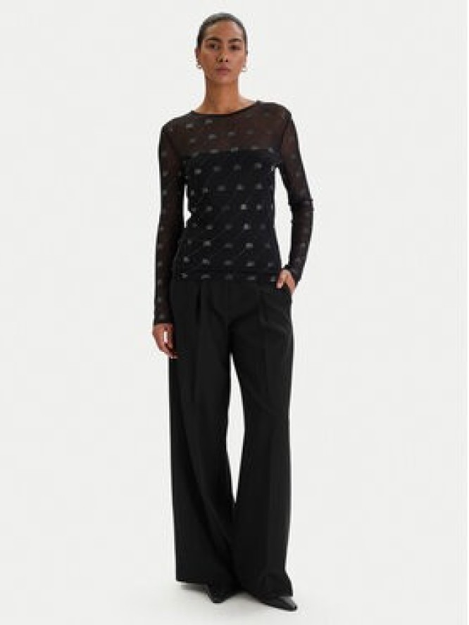 KARL LAGERFELD Bluzka B1W17024 Czarny Slim Fit