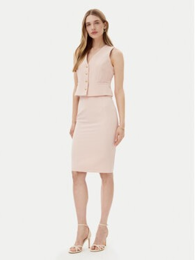 Maryley Spódnica ołówkowa 25EB701/43PY Różowy Regular Fit