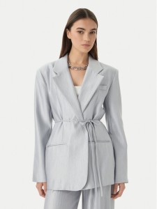 Eleh Marynarka SS260402 Błękitny Relaxed Fit