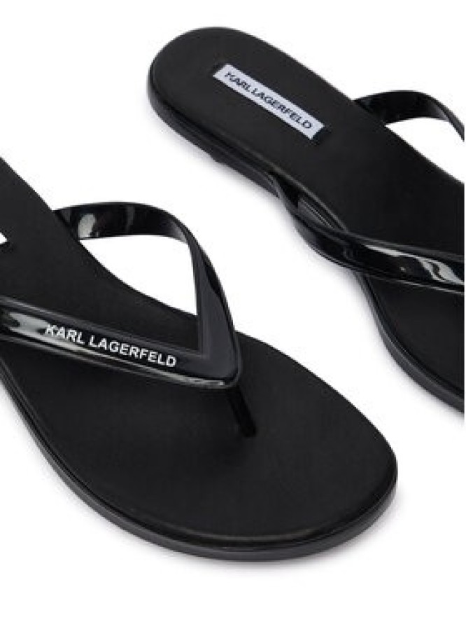 KARL LAGERFELD Japonki Jelly Heel KL83006 Czarny
