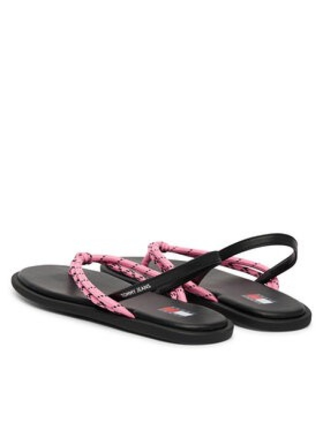 Tommy Jeans Sandały Tjw Casual Rope Sandal EN0EN02951 Różowy