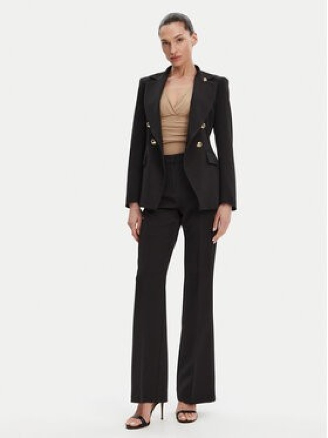 Maryley Spodnie materiałowe 25EB587/43NE Czarny Regular Fit