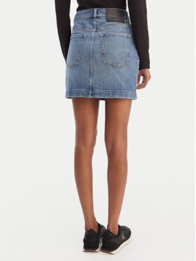 HUGO Spódnica jeansowa Gilvie 50553182 Niebieski Regular Fit