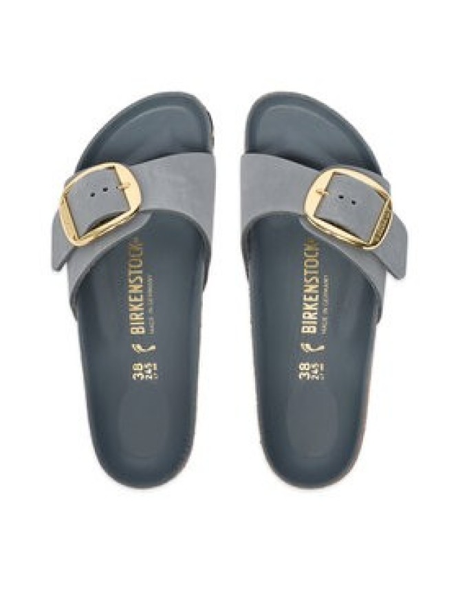 Birkenstock Klapki Madrid Big Buckle Hex 1032090 Szary