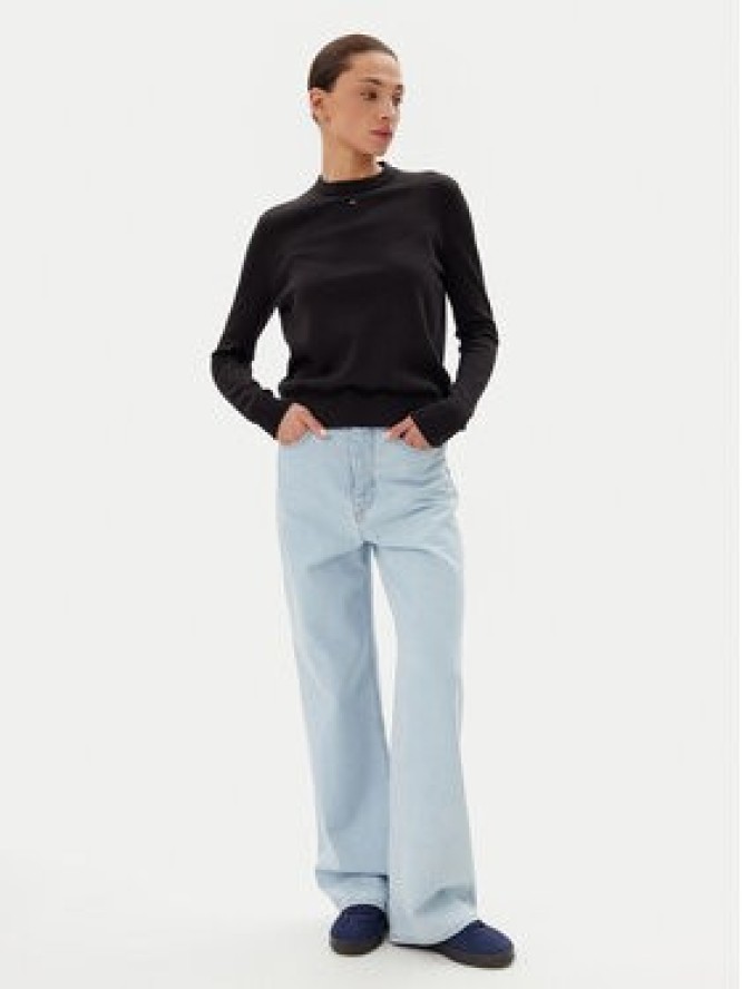 Tommy Jeans Sweter Essential DW0DW20159 Czarny Regular Fit