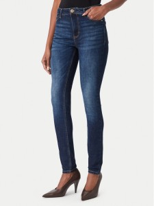 Guess Jeansy W6YA46 D1537 Granatowy Skinny Fit