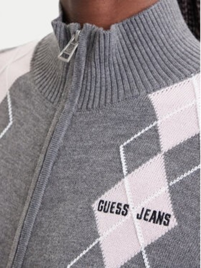 Guess Jeans Kardigan W6BR10 Z1253 Szary Regular Fit