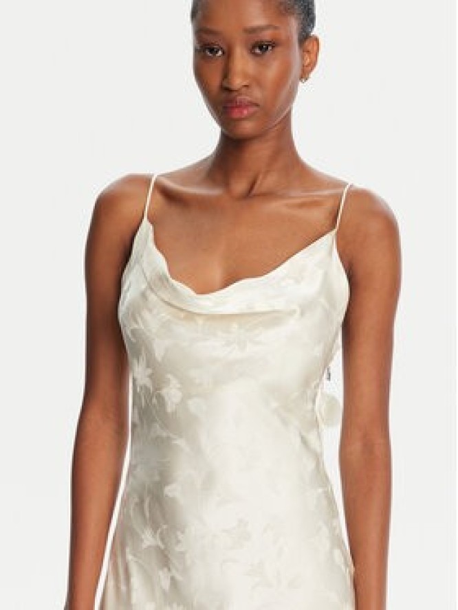 ROTATE Sukienka koktajlowa 113958858 Écru Slim Fit