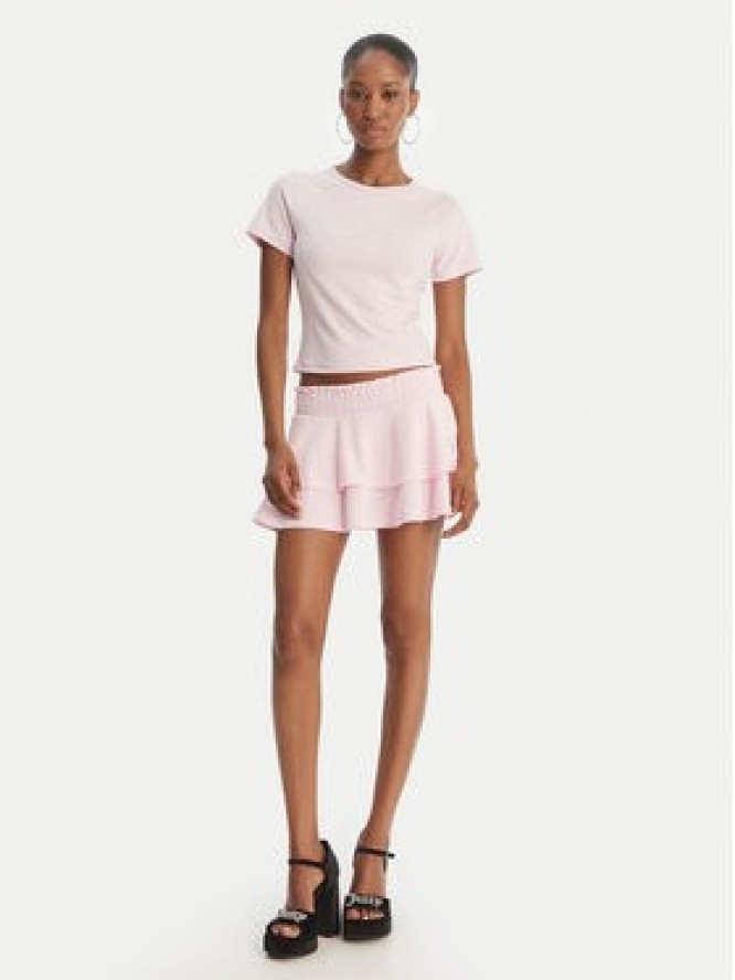 Juicy Couture T-Shirt Baby JCWCT126317 Różowy Slim Fit