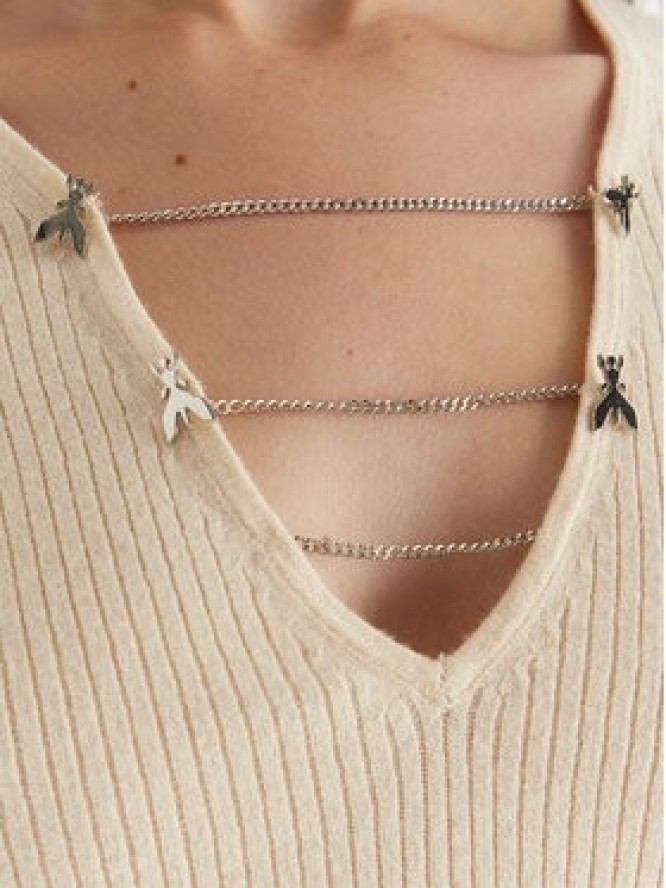 Patrizia Pepe Sweter 2K0331/K7S0-ecW405 Écru Regular Fit