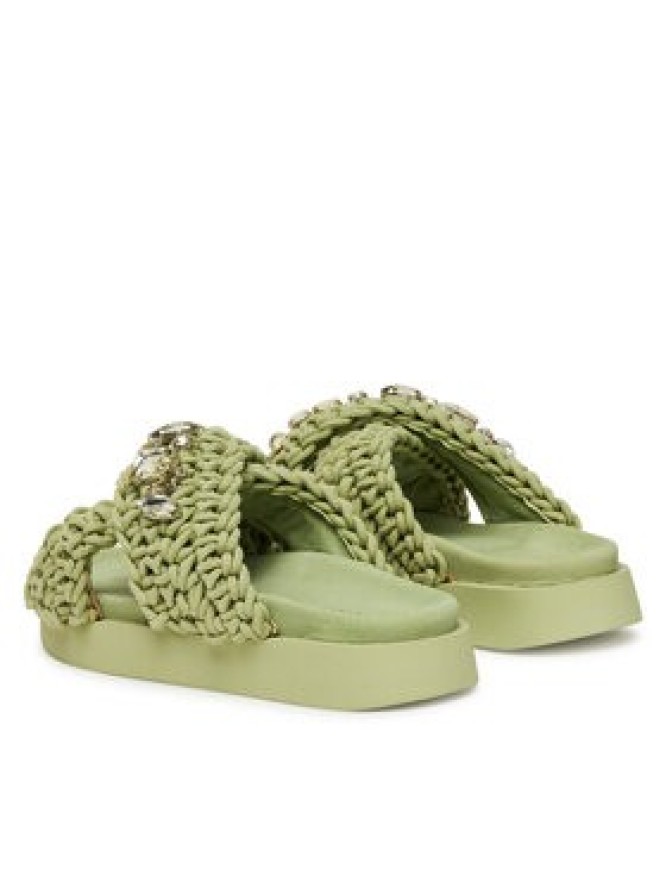 Inuikii Klapki Woven Stones 70104-106 Zielony