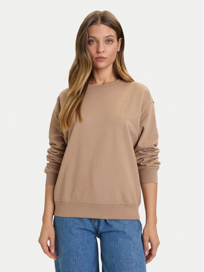 Calvin Klein Jeans Bluza Archive LV047B236G Brązowy Relaxed Fit