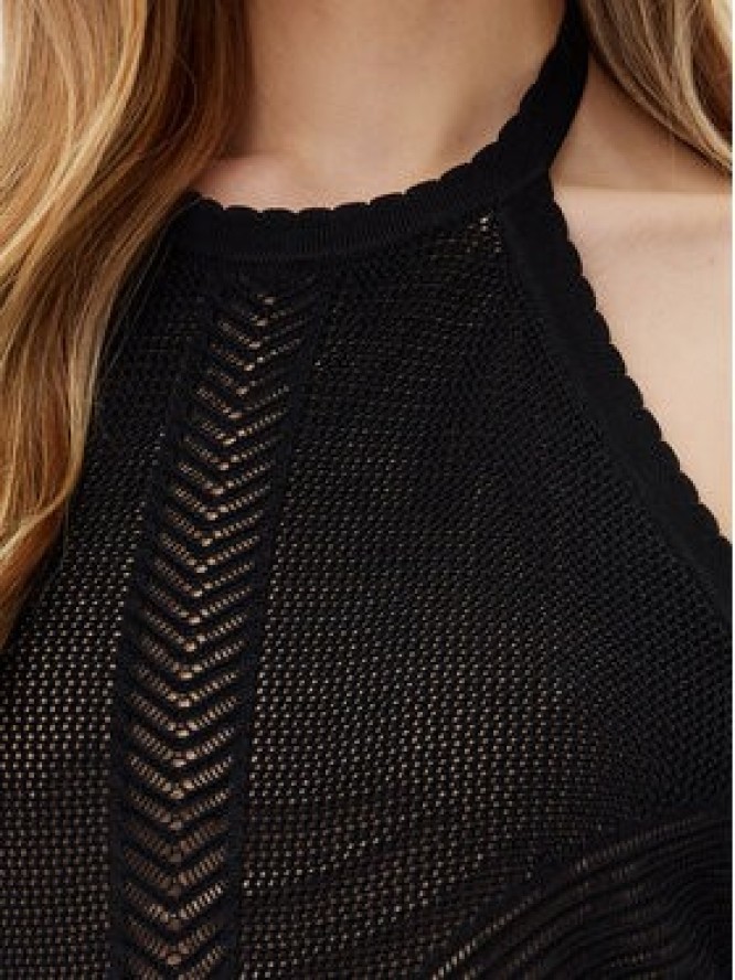 TWINSET Sukienka dzianinowa 251TT3105 Czarny Slim Fit