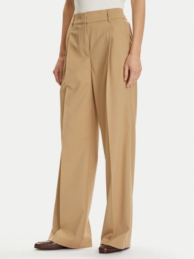 Marc O'Polo Spodnie materiałowe 508 0062 10135 Beżowy Wide Fit