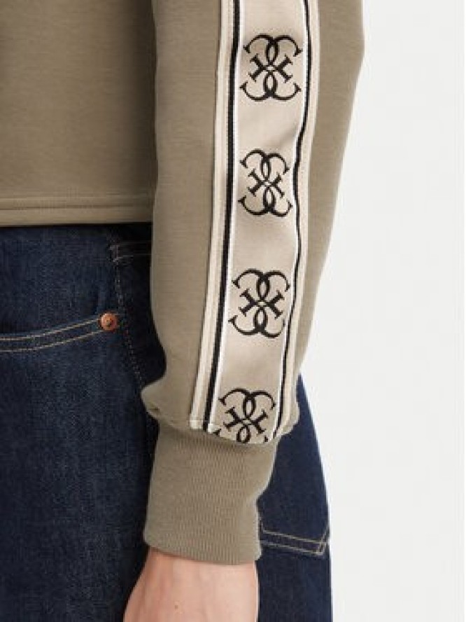 Guess Bluza V3BQ16 KB3P2 Brązowy Regular Fit