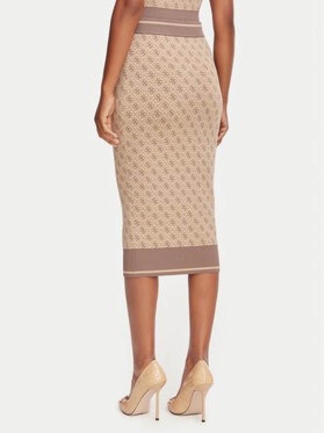 Guess Spódnica ołówkowa W6YD19 Z0961 Beżowy Slim Fit