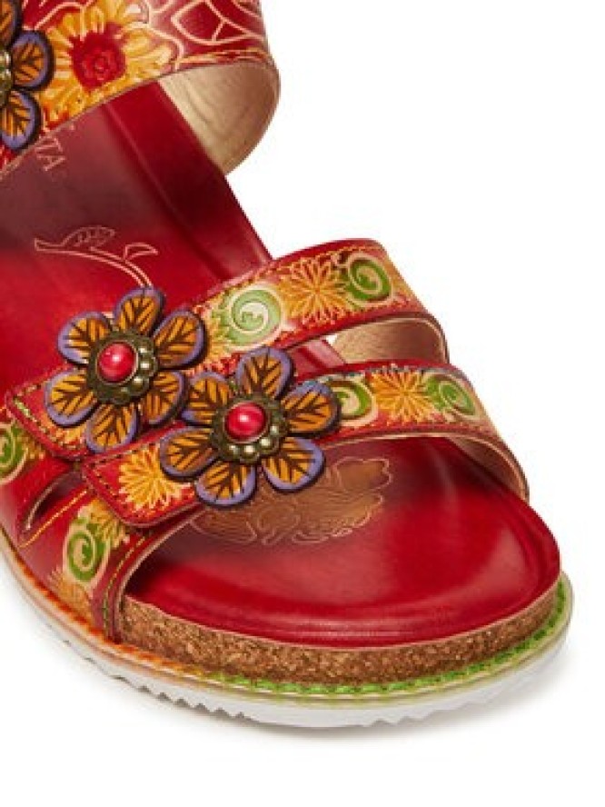 Laura Vita Klapki Bonito 19 Czerwony